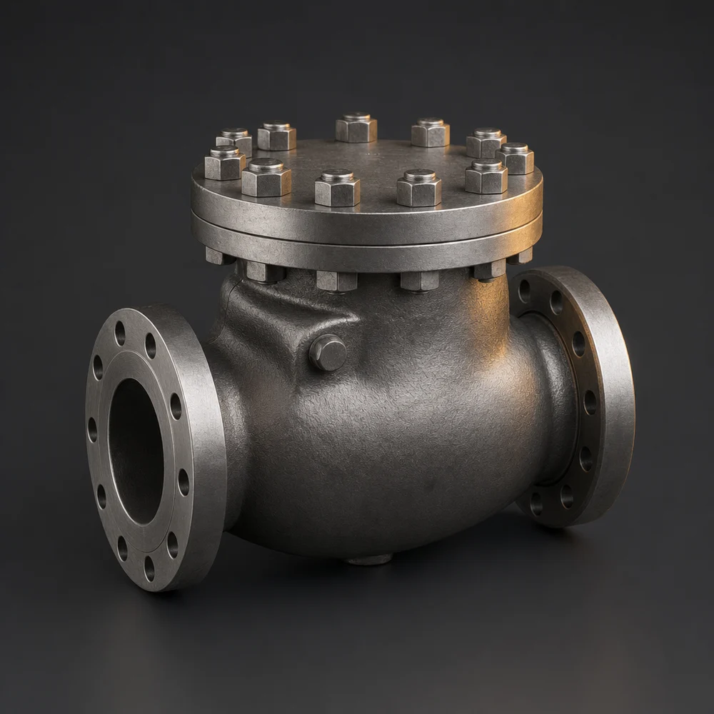 Cast steel swing check valve