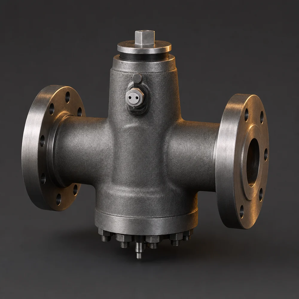 Cast steel plug valve